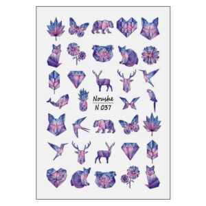 لنز ناخن نوشه مدل کهکشانی کد N037