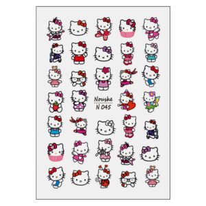 لنز ناخن نوشه مدل کیتی کد N045