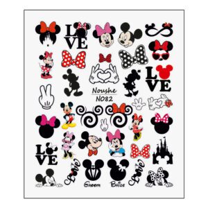 لنز ناخن نوشه مدل میکی موس کد N082