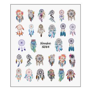 لنز ناخن نوشه مدل دریم کچر کد N084