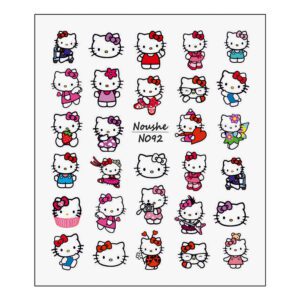 لنز ناخن نوشه مدل کیتی کد N092