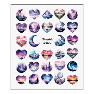 لنز ناخن نوشه مدل آرت کیوت کد N101