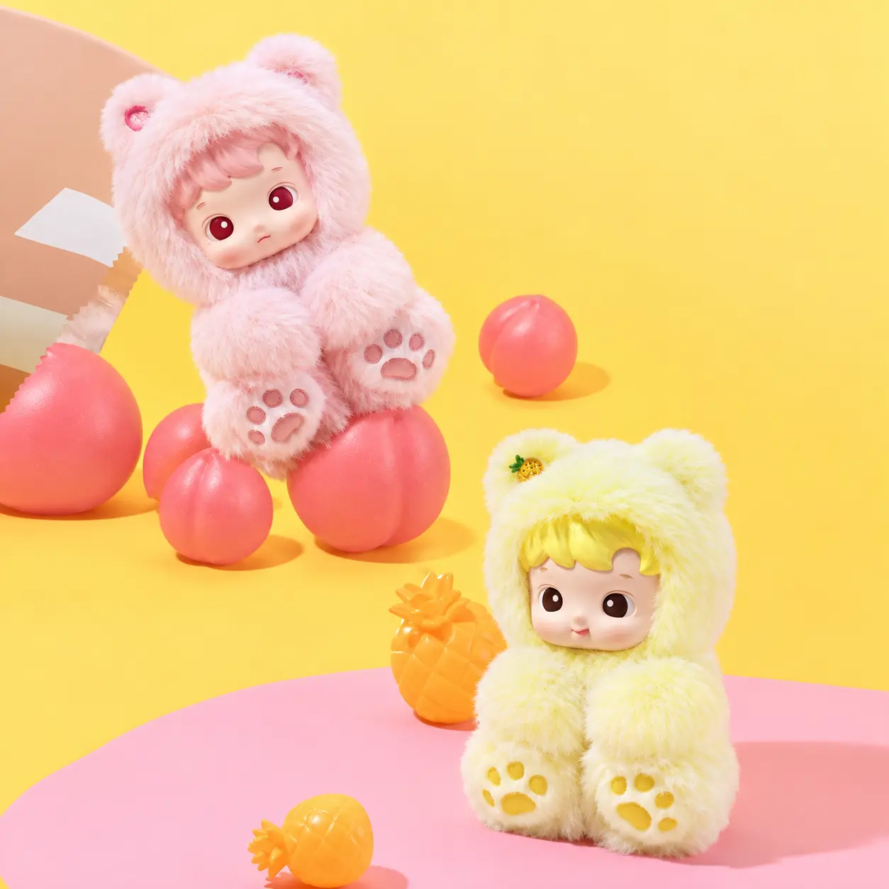 عروسک شانسی هاچی پوپو مدل خرس پاستیلی Gummy Bear آویز معطر - تصویر 4