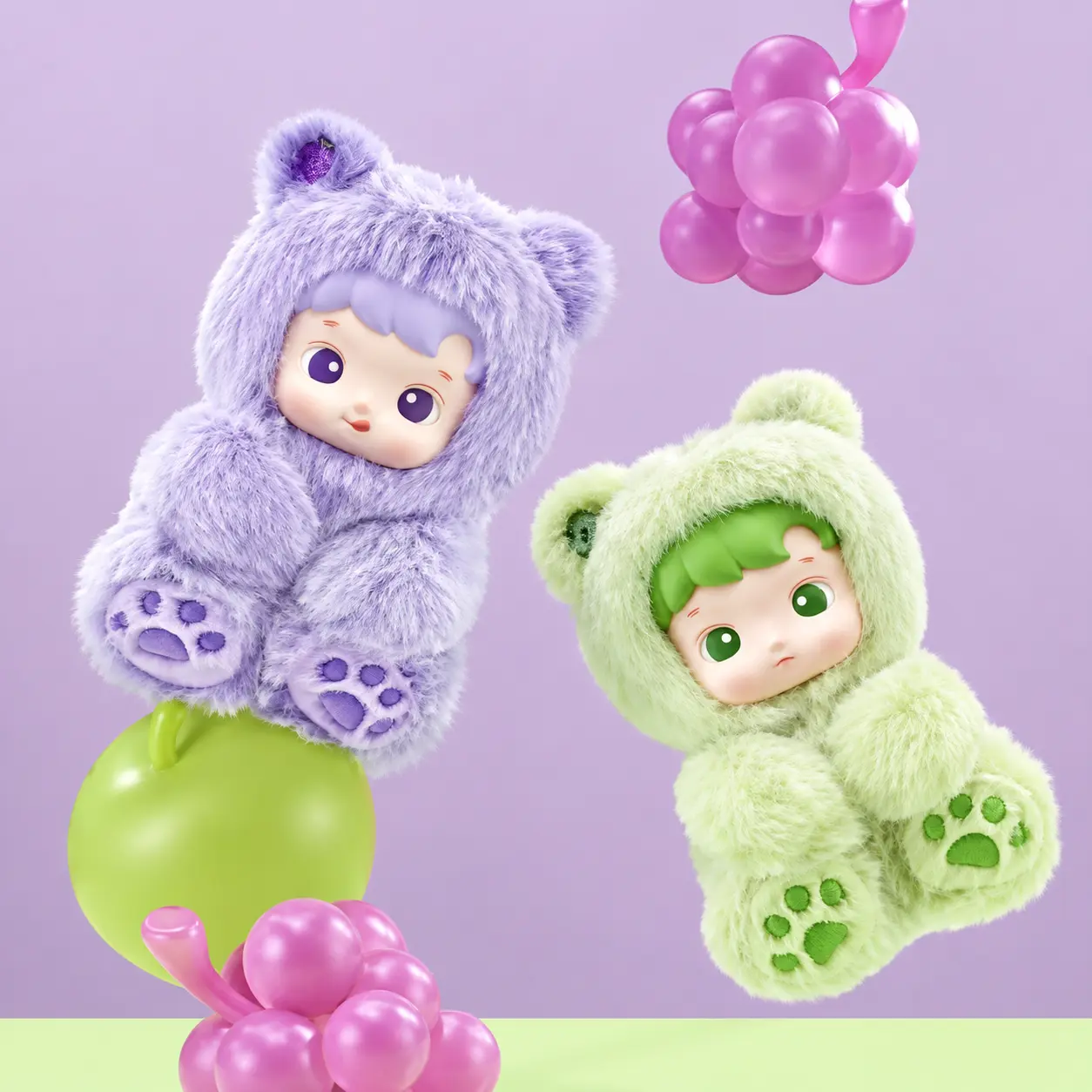 عروسک شانسی هاچی پوپو مدل خرس پاستیلی Gummy Bear آویز معطر - تصویر 6
