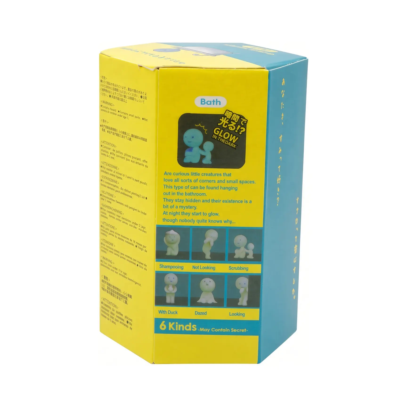 بغل جعبه فیگور شب تاب اسمیسکی Bath Series با ۶ طرح شانسی حمام